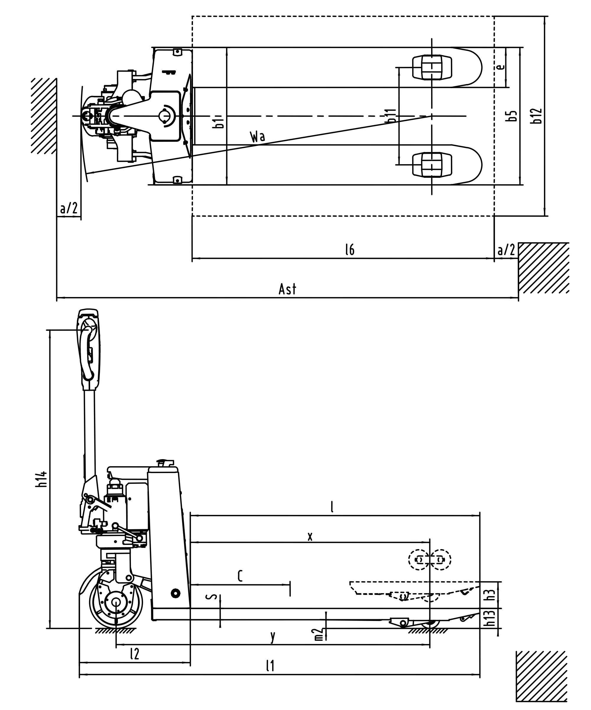 Transpalette électrique lithium-ion EPV15 d’une capacité de 1 500 kg