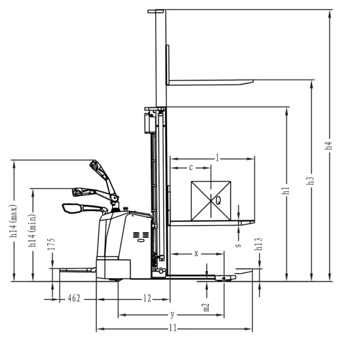 Gerbeur électrique à conducteur porté EVV20-P de 2 000 kg – vue 4