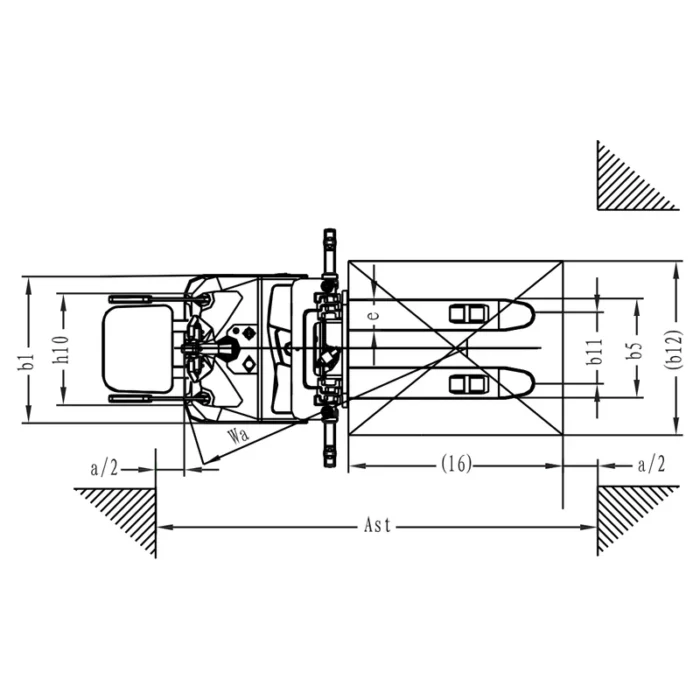 Gerbeur électrique à conducteur porté EVV20-P de 2 000 kg – vue 5