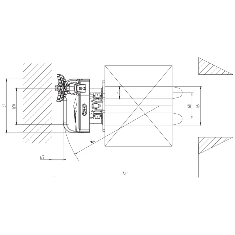 Gerbeur électrique compact ESV10-I/ESV12-I, hauteur de levée 1 600-1 950 mm