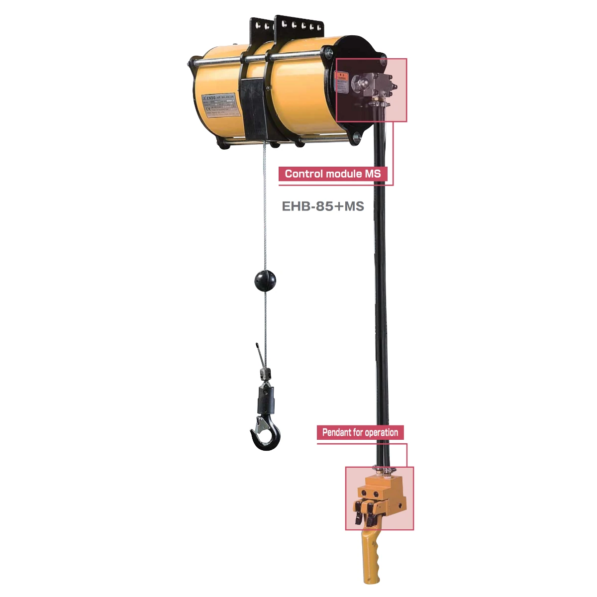 Équilibreur pneumatique ATEX ENDO EHB (module MS) 0–270 kg