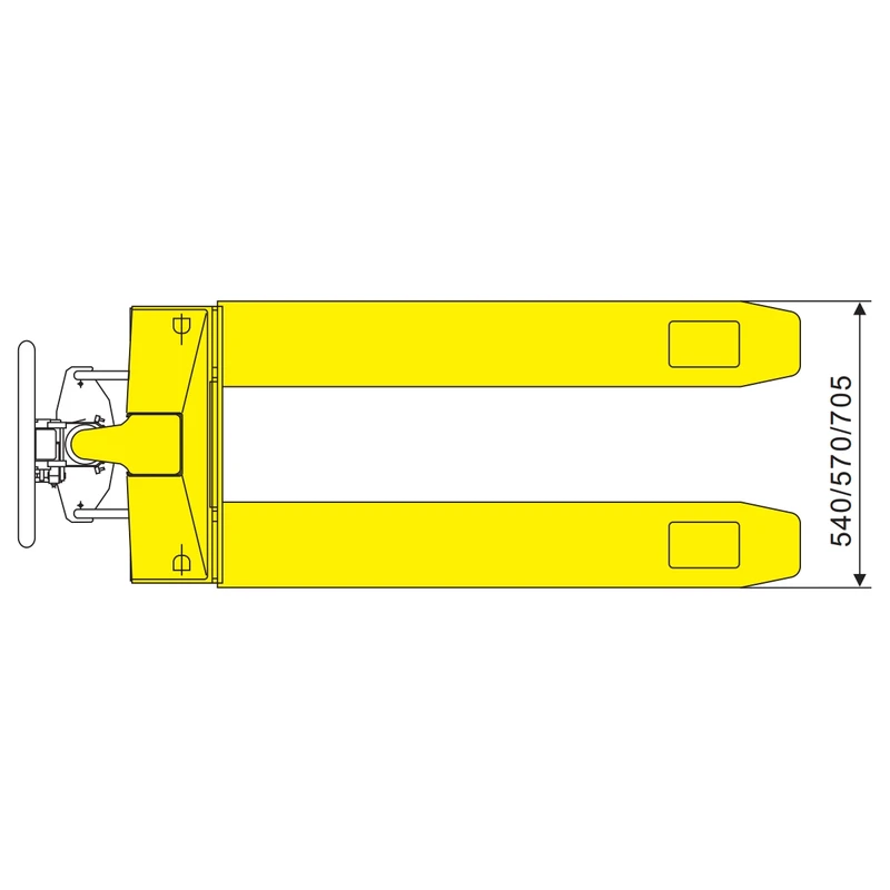 Transpalette peseur 2 000 kg RPVV2000/RPVV2000P avec clavier de pesage