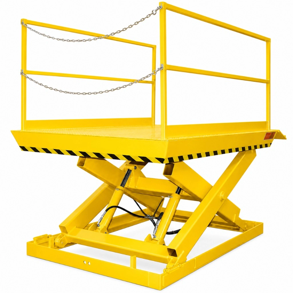 Rampe de chargement hydraulique HPSU en position levée