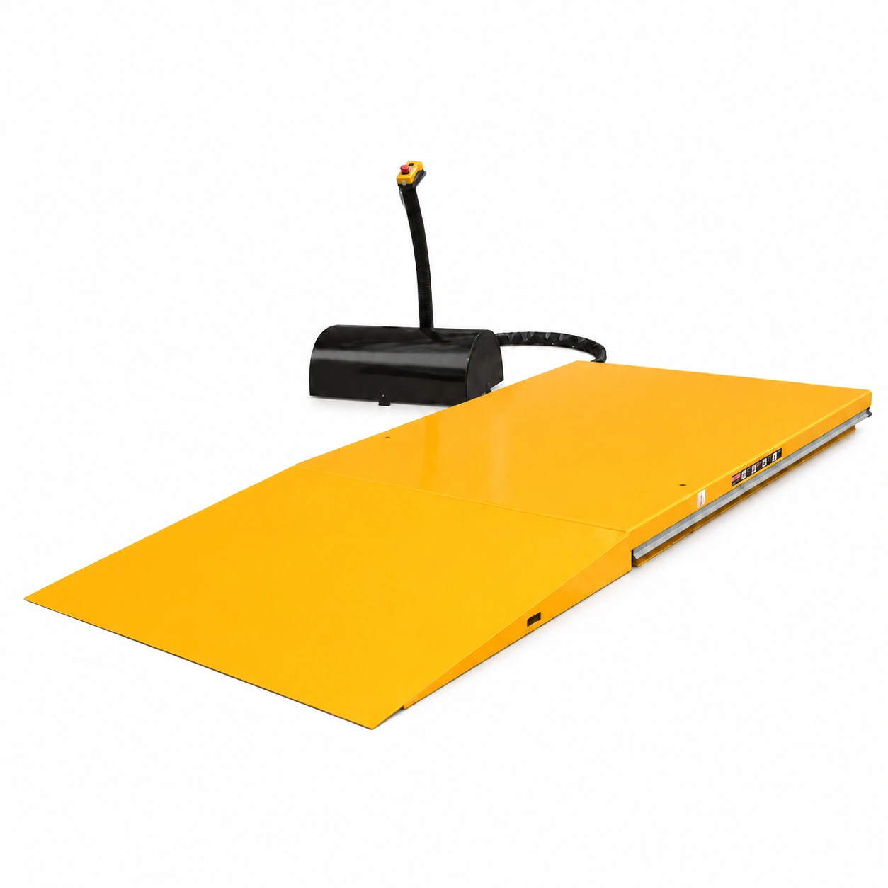 Table élévatrice extra-plate avec rampe 1000–2000 kg