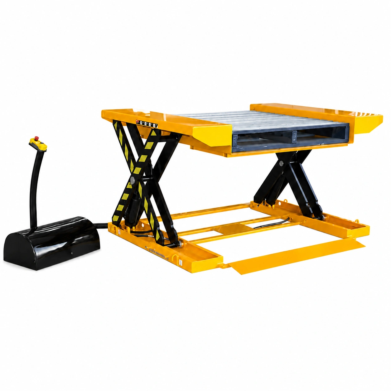 Table élévatrice ultra-basse avec rampe 500 à 1 500 kg