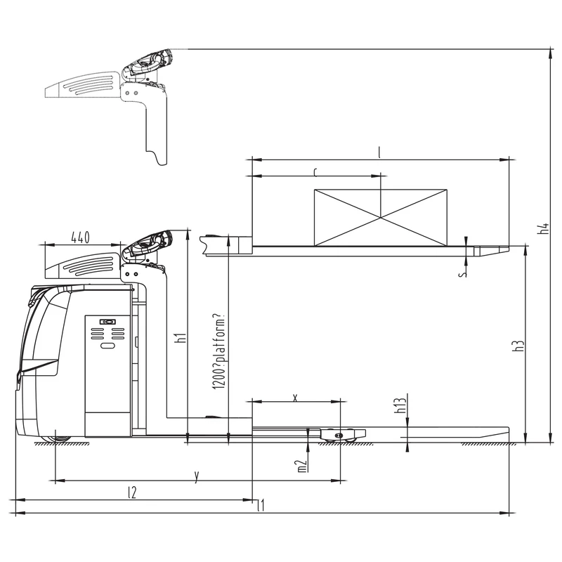 Préparateur de commandes électrique NKV10/NKV12 de 1 000 à 1 200 kg – vue 4