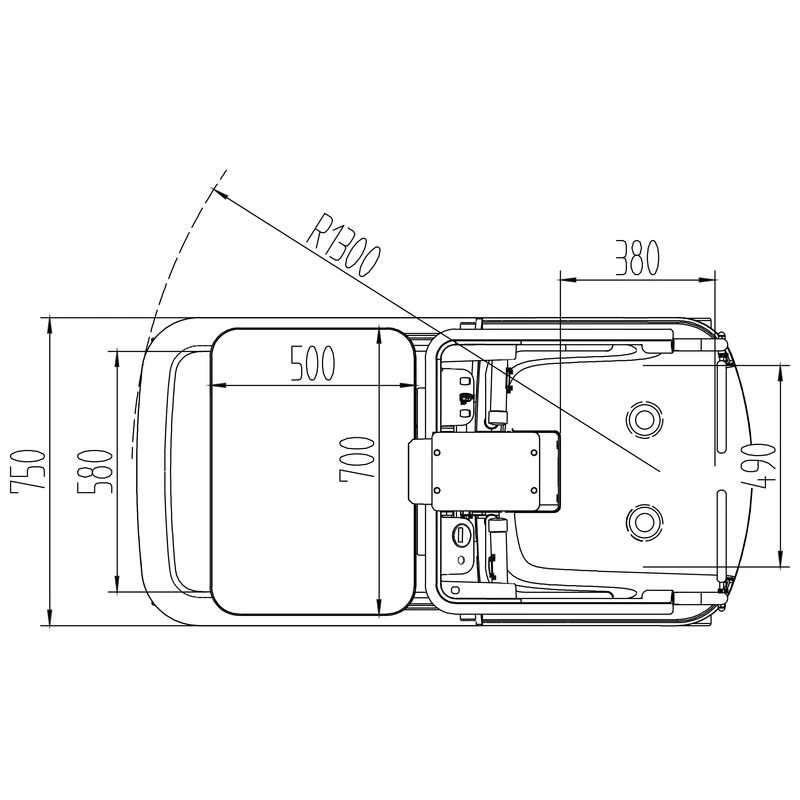 Mini préparateur de commandes MKV pour entrepôt et maintenance