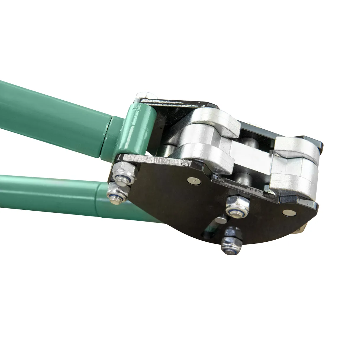 Vue du tendeur TENSIONER-32S pour feuillard d’acier de 32 mm