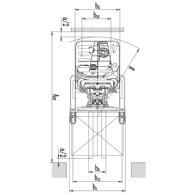 Chariot électrique à mât rétractable REV15DS/REV18DS – vue 10