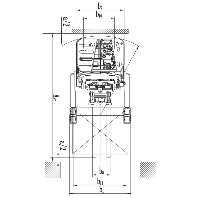 Chariot électrique à mât rétractable REV15DS/REV18DS – vue 13