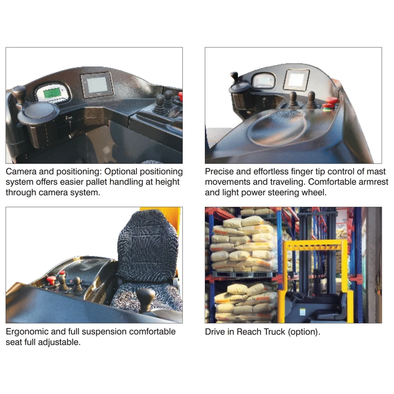 Chariot à mât rétractable électrique REV15 de 1 500 kg – vue 2