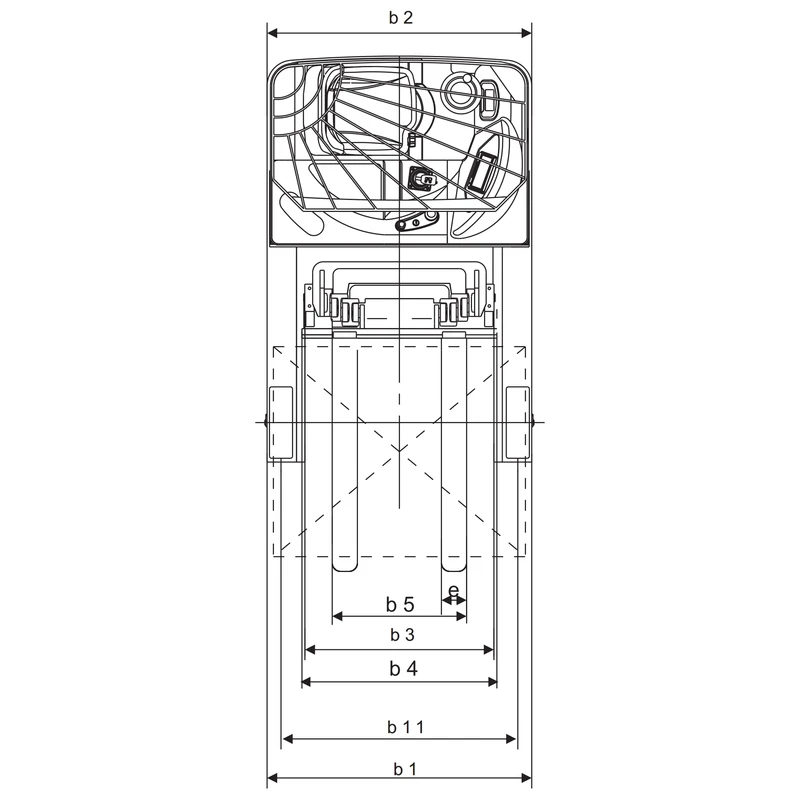 Chariot à mât rétractable électrique REV15 de 1 500 kg – vue 4