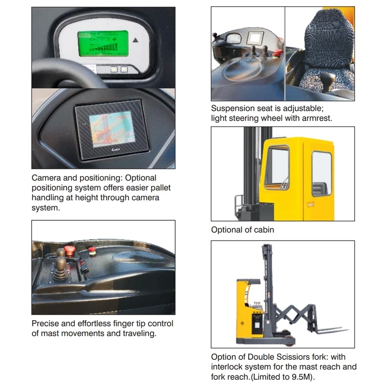 Chariot à mât rétractable électrique REV20VP de 2 000 kg – vue 4