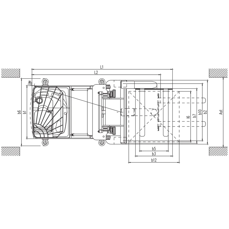 Chariot REV15BP avec hauteur de levée jusqu'à 10 500 mm – vue 5