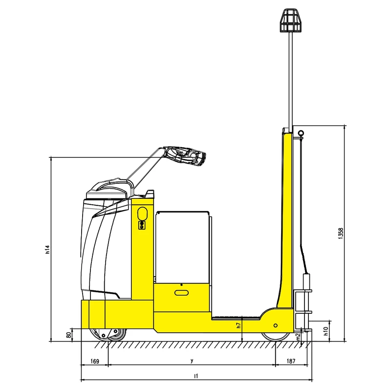 Tracteur de remorquage électrique VEV45ST 4 500 kg – vue 4