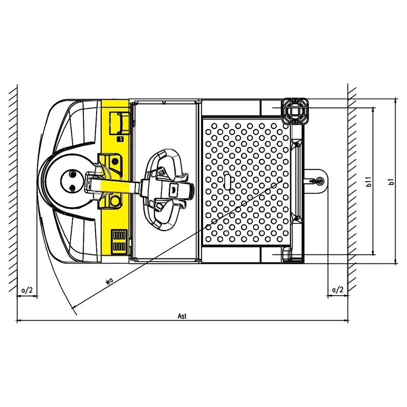 Tracteur de remorquage électrique VEV45ST 4 500 kg – vue 5